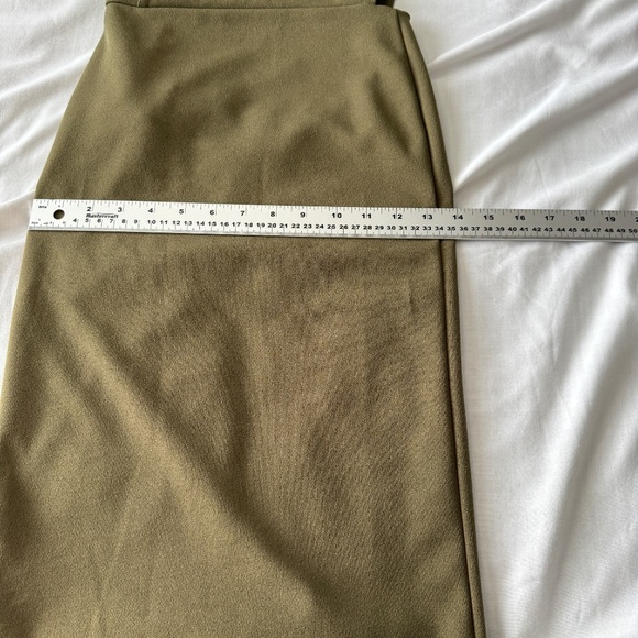 Pretty Little Thing Women's One Shoulder Pencil Dress Olive Green 4 Cocktail - Picture 9 of 11